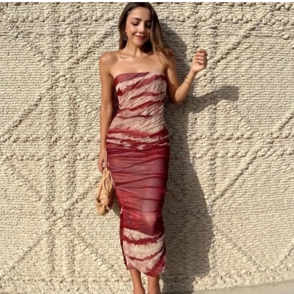 Zara Premium Midi Tulle Dres - Picture 3 of 16